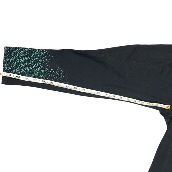 Tangerine Leggings Dark Grey Green Printed Pull On Activewear Women's Large - Picture 6 of 9